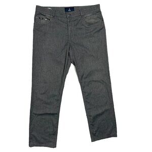 BRAX Cesar Stretch Herringbone Chinos Lightweight Pants Grey 38x31